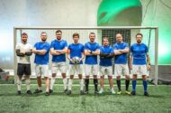 Football team at charity match